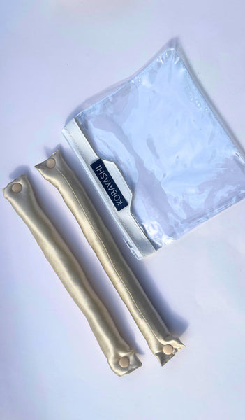 Heatless Silk Blowout Rollers with Snap Buttons | Blonde