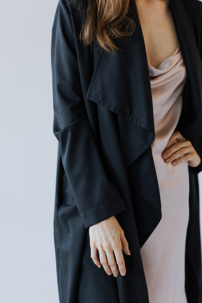 Cotton Twill Overlap Trench coat