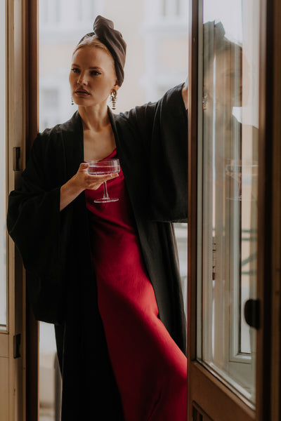 READY TO SHIP 100% Mulberry Silk Kimono Robe – Handmade Luxury | One Size Fits Most