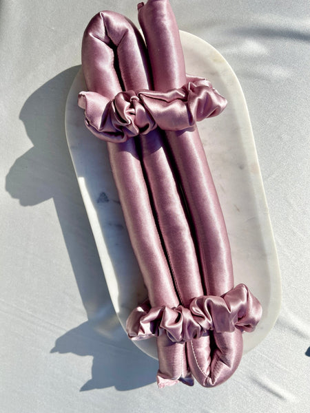 Large Pure Silk Heatless Hair Curler | Tie-Free Design
