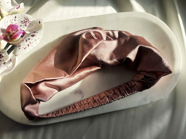 Mulberry silk twist knot headband 