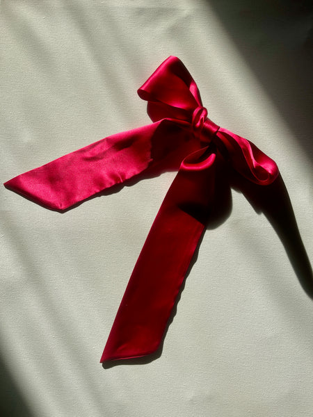 100% Mulberry Silk hair neck and hair ribbon scarf