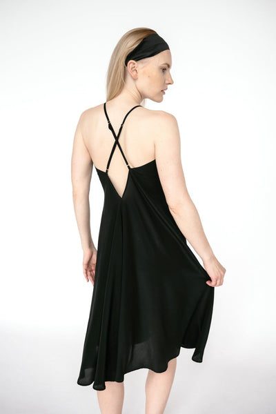 Pink Pure Mulberry silk crepe slip nightdress, one size