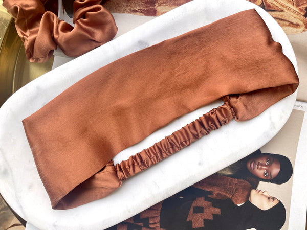 Wide Silk Headband | 100% 6A Mulberry Silk |