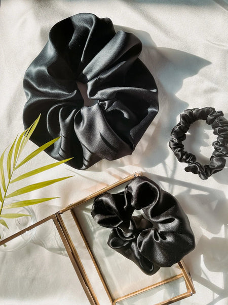 XXL size Pure 100% Mulberry silk Jumbo scrunchie