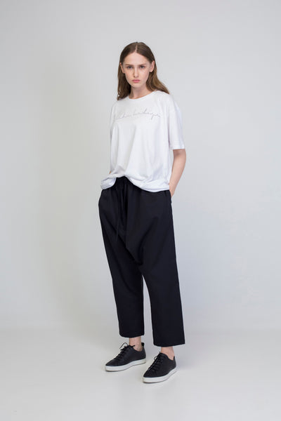Black Drop crotch  trousers