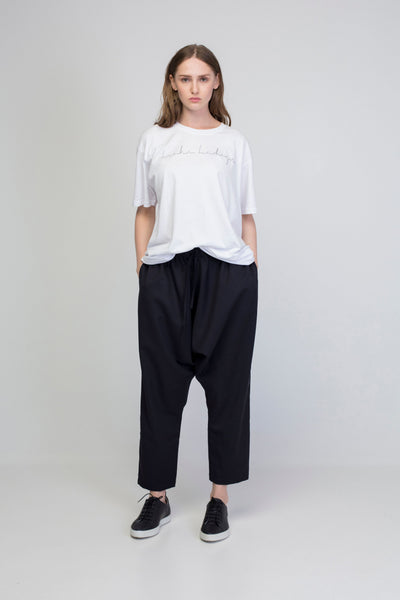 Black Drop crotch  trousers